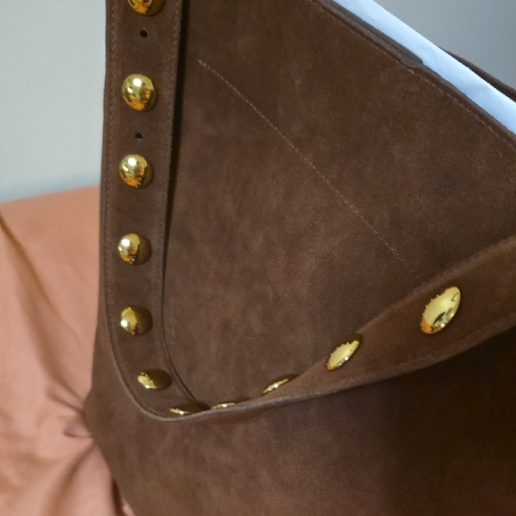 NWT Madewell Essentials Studded Suede Tote - Picture 8 of 12